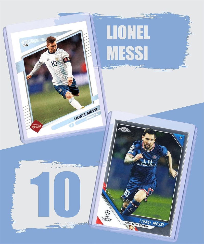 Chaser Lionel Messi (3) Assorted Soccer Cards &/or Sticker Cards Gift Pack - Image 2